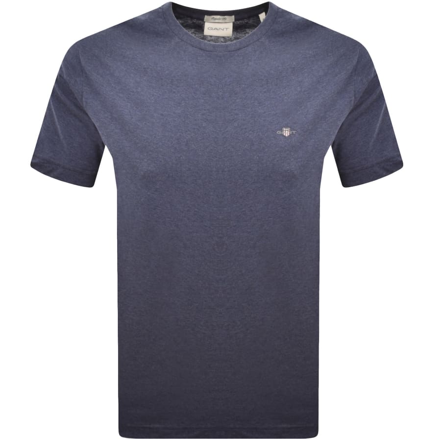 Image number 1 for Gant Original Regular Shield T Shirt Blue