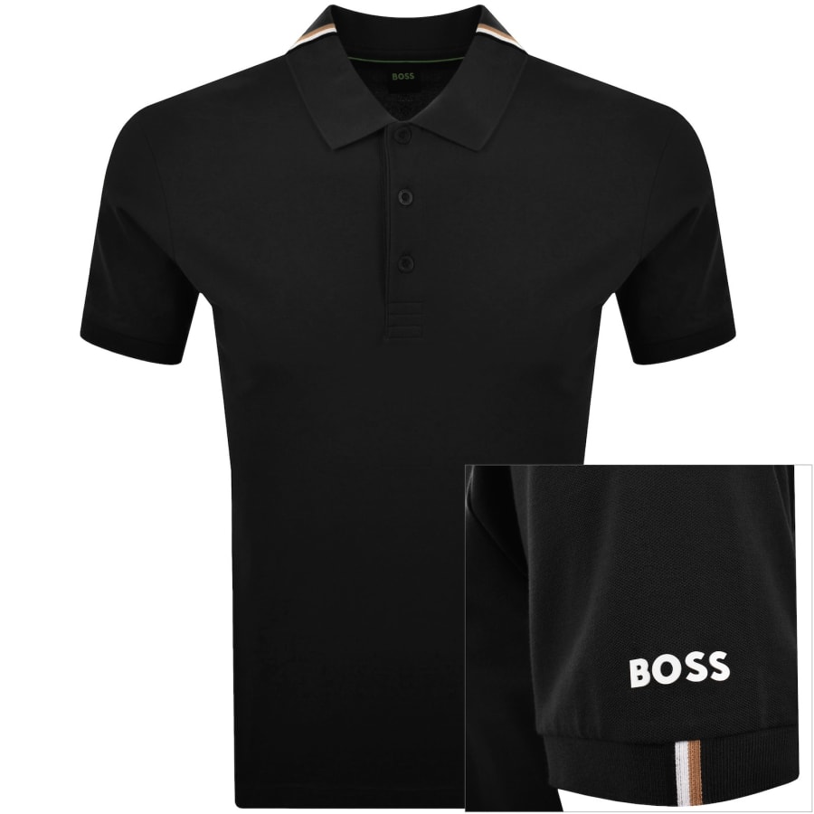 Image number 1 for BOSS PL GOC Rank Polo T Shirt Black
