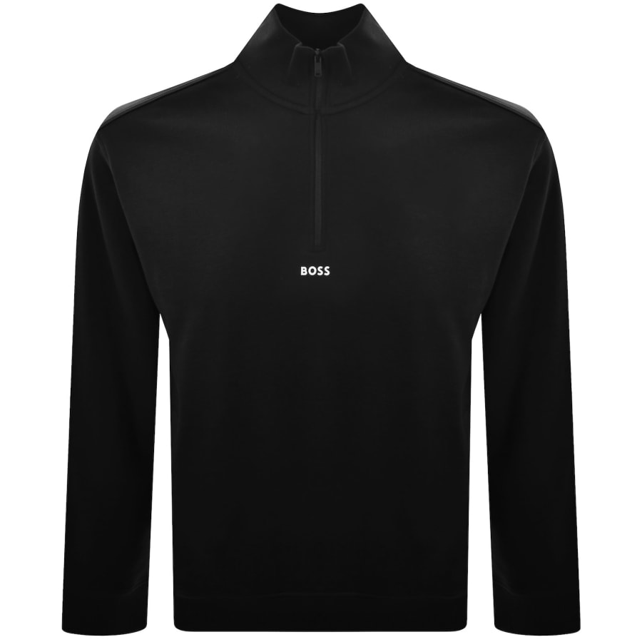 Image number 1 for BOSS Zesmall Zip Sweatshirt Black