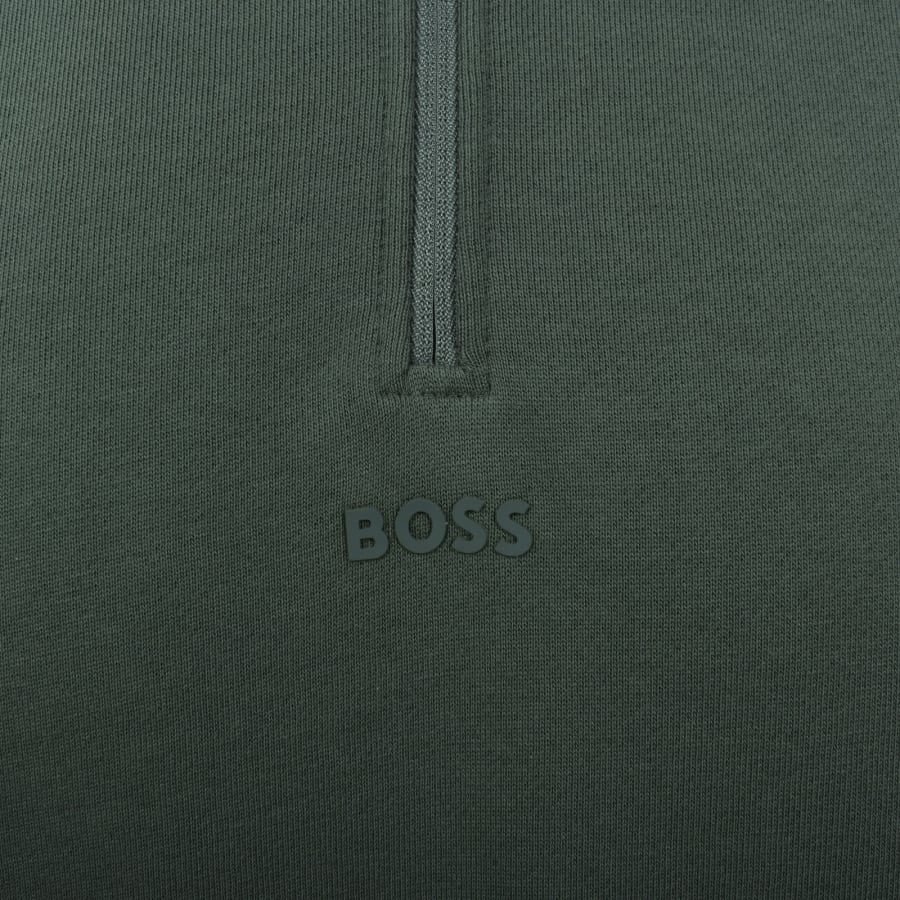 Image number 3 for BOSS Zesmall Zip Sweatshirt Green