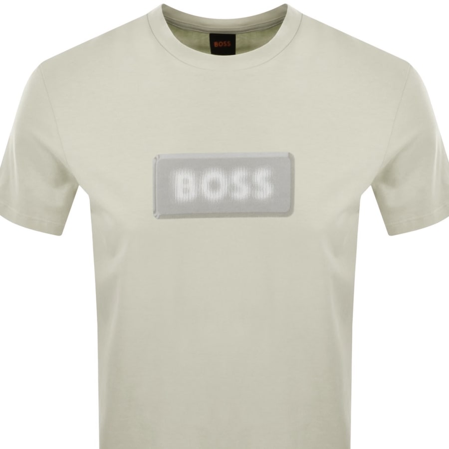 Image number 2 for BOSS Te Effect T Shirt Light Beige