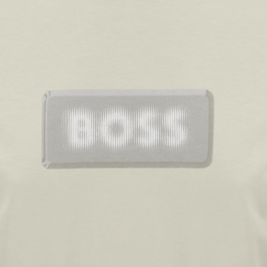 Image number 3 for BOSS Te Effect T Shirt Light Beige