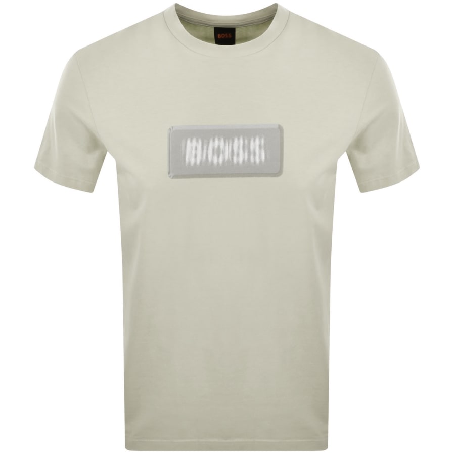 Image number 1 for BOSS Te Effect T Shirt Light Beige