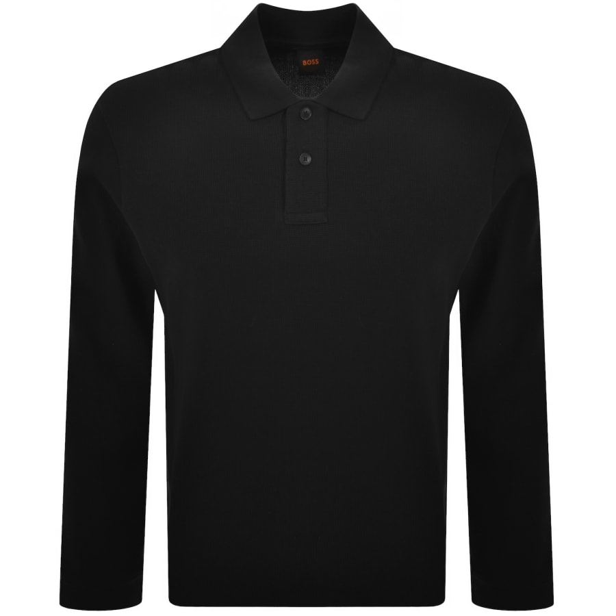 Image number 1 for BOSS Petempestolong Polo T Shirt Black