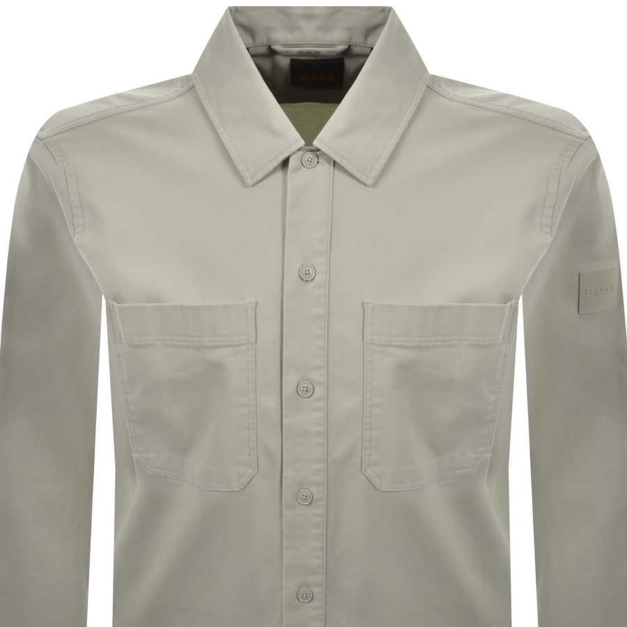 Image number 3 for BOSS Locky 4 Overshirt Beige