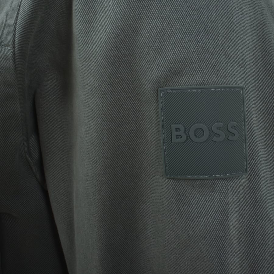 Image number 4 for BOSS Lorum Full Zip Overshirt Green