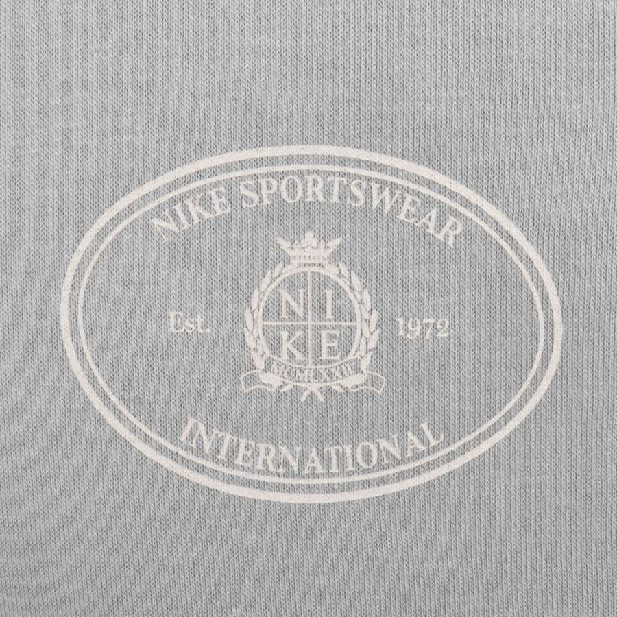 Image number 3 for Nike Quarter Zip Fleece Sweatshirt Grey