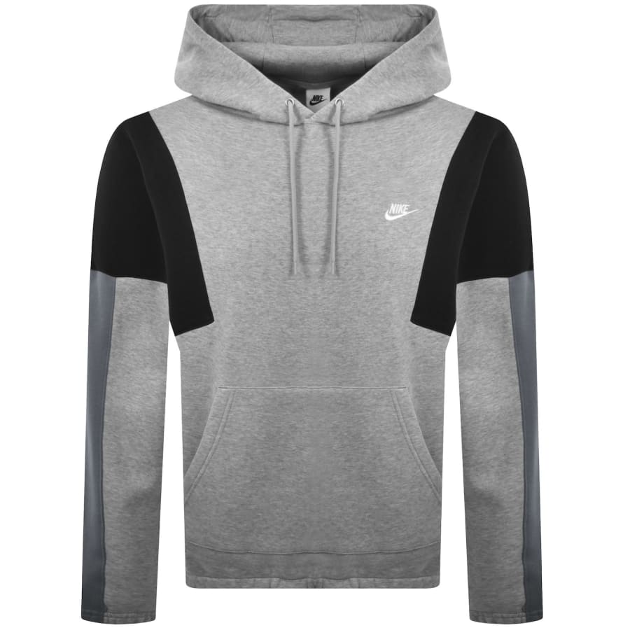 Image number 2 for Nike Club GX Hooded Tracksuit Grey