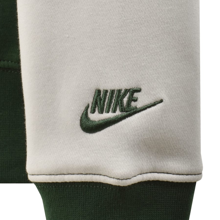 Image number 4 for Nike Quarter Zip Fleece Sweatshirt Green