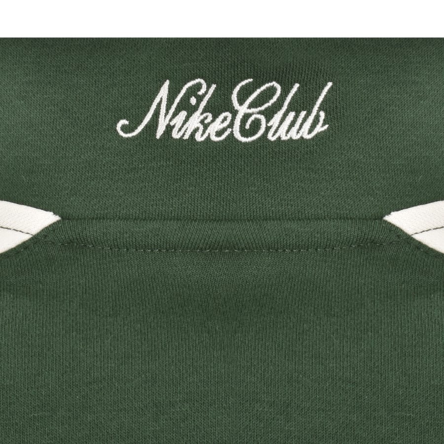 Image number 5 for Nike Quarter Zip Fleece Sweatshirt Green