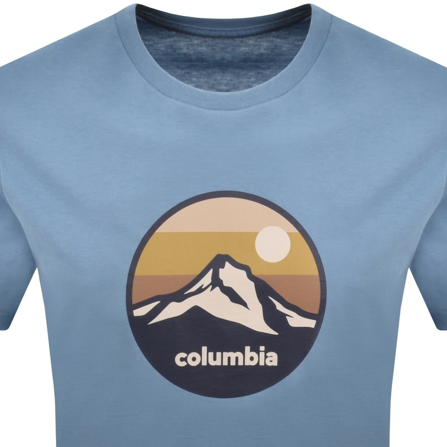 Image number 2 for Columbia Seasonal Graphic T Shirt Blue