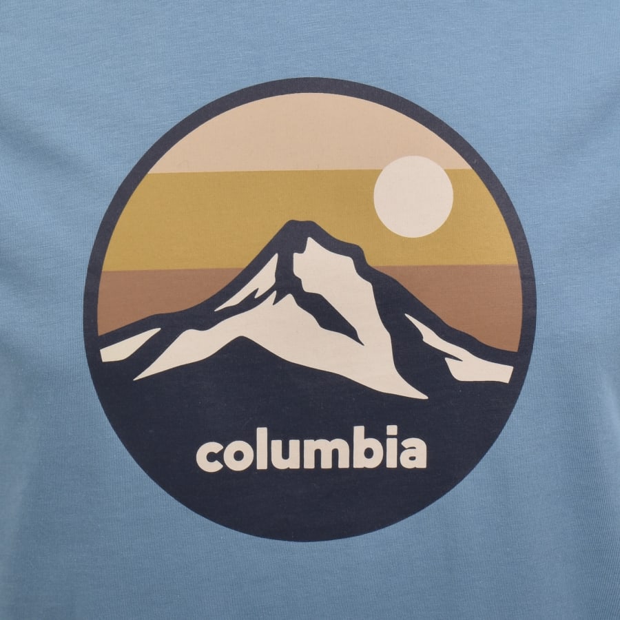 Image number 3 for Columbia Seasonal Graphic T Shirt Blue