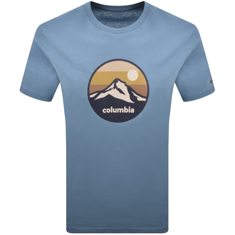 Image number 1 for Columbia Seasonal Graphic T Shirt Blue