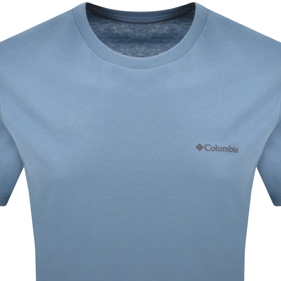 Image number 2 for Columbia Basic Logo T Shirt Blue