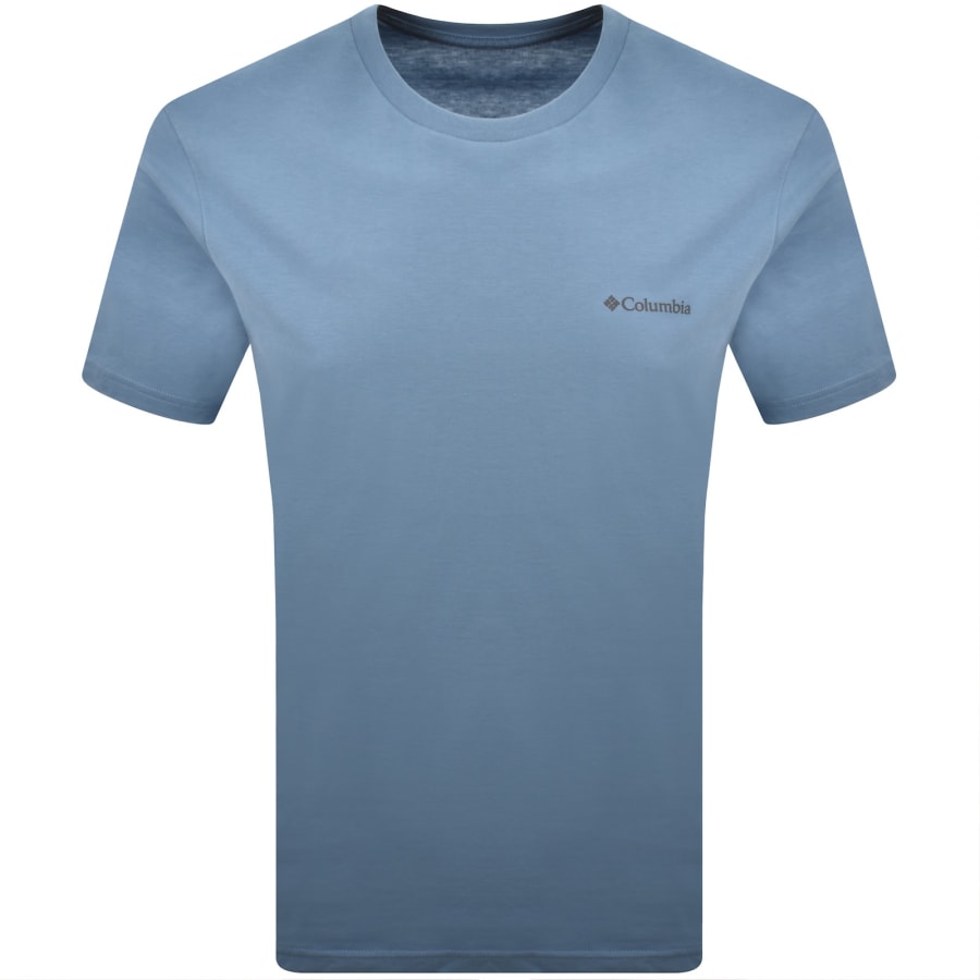Image number 1 for Columbia Basic Logo T Shirt Blue
