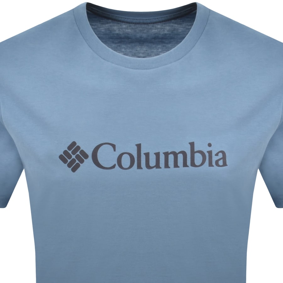 Image number 2 for Columbia Basic Logo T Shirt Blue