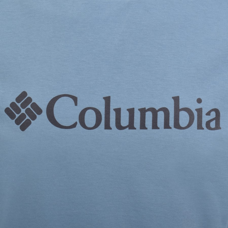 Image number 3 for Columbia Basic Logo T Shirt Blue