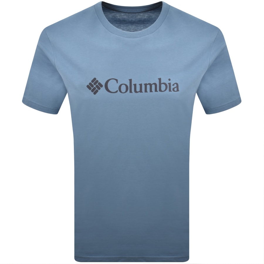 Image number 1 for Columbia Basic Logo T Shirt Blue