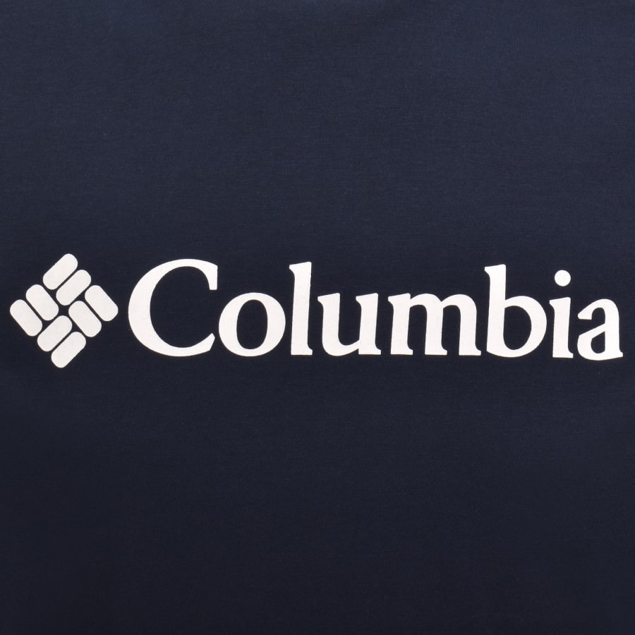 Image number 3 for Columbia Basic Logo T Shirt Collegiate Navy