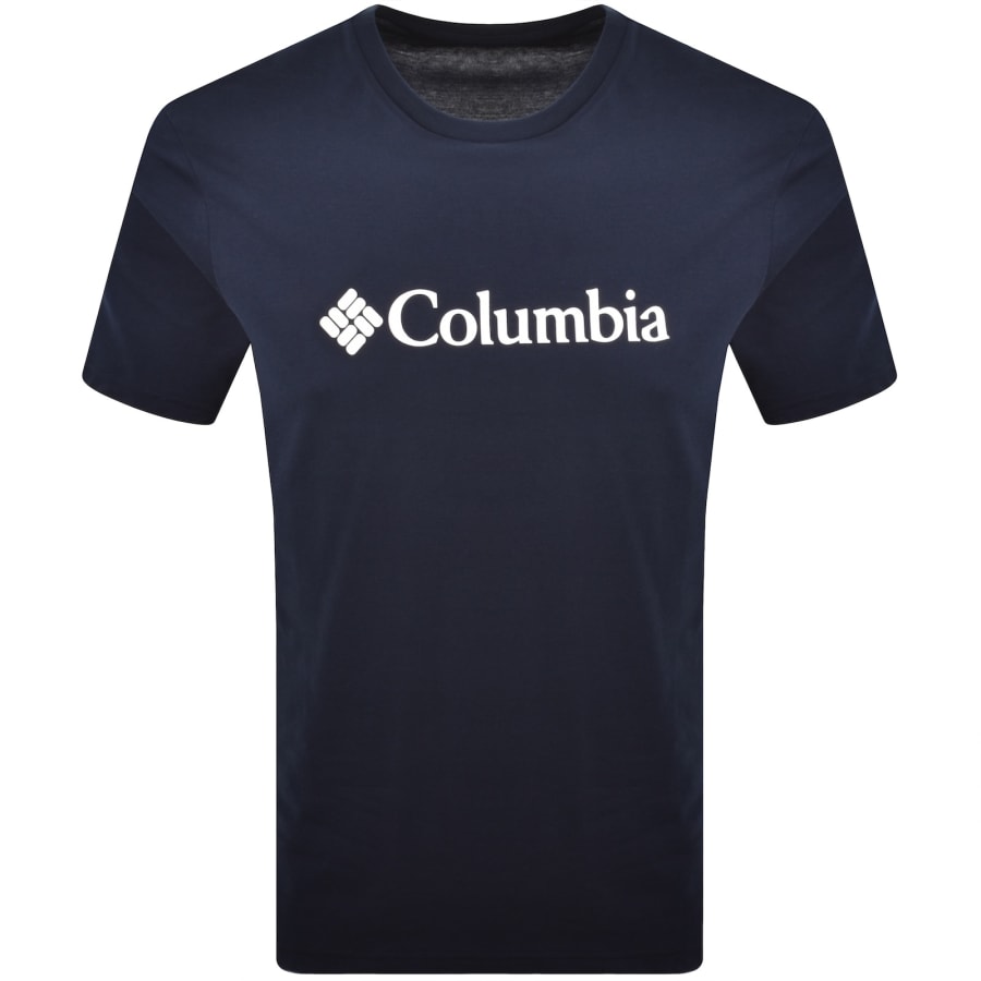 Image number 1 for Columbia Basic Logo T Shirt Collegiate Navy