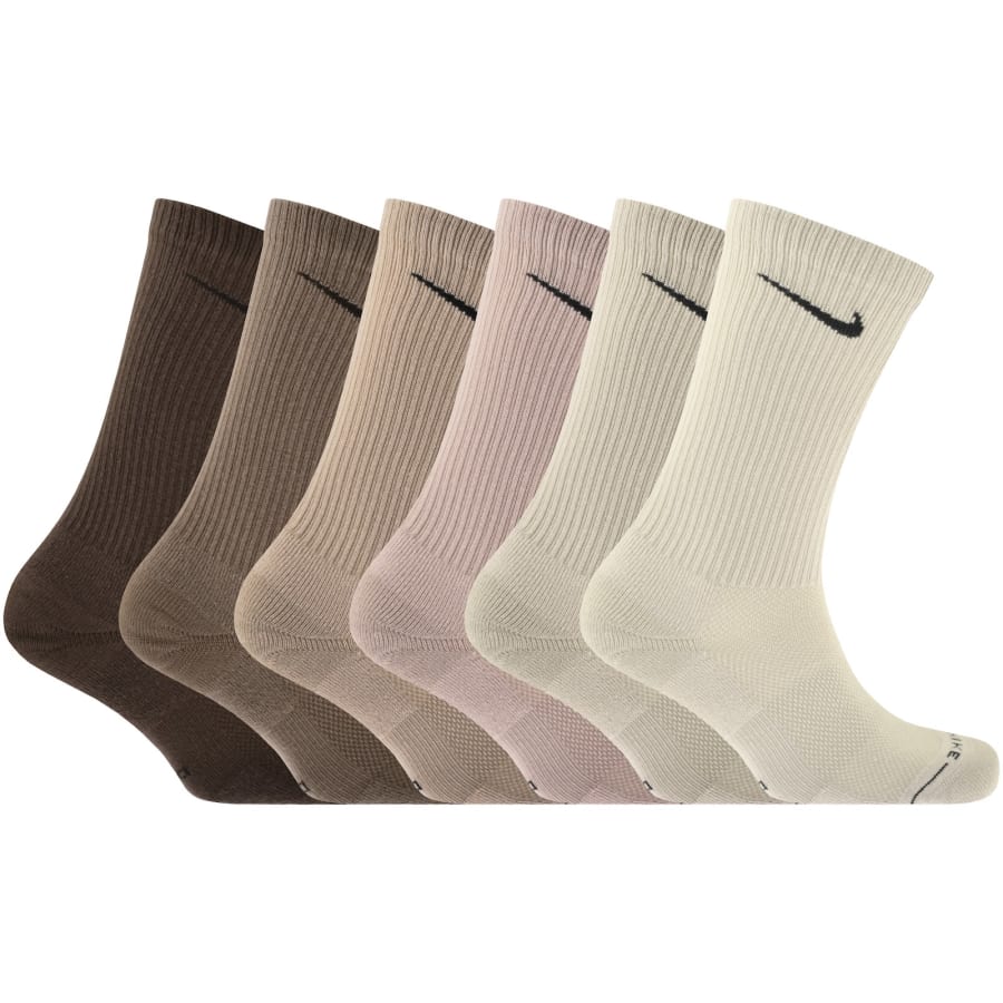 Image number 1 for Nike 6 Pack Crew Socks Multi