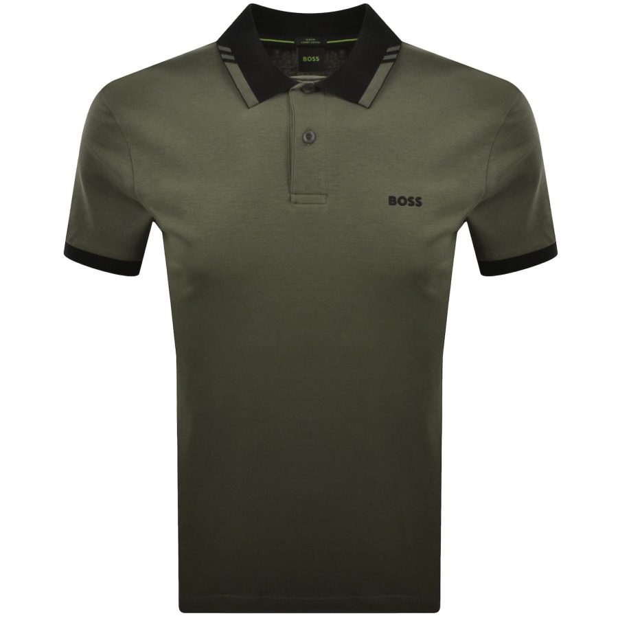 Image number 1 for BOSS PL Network Paule Polo T Shirt Green