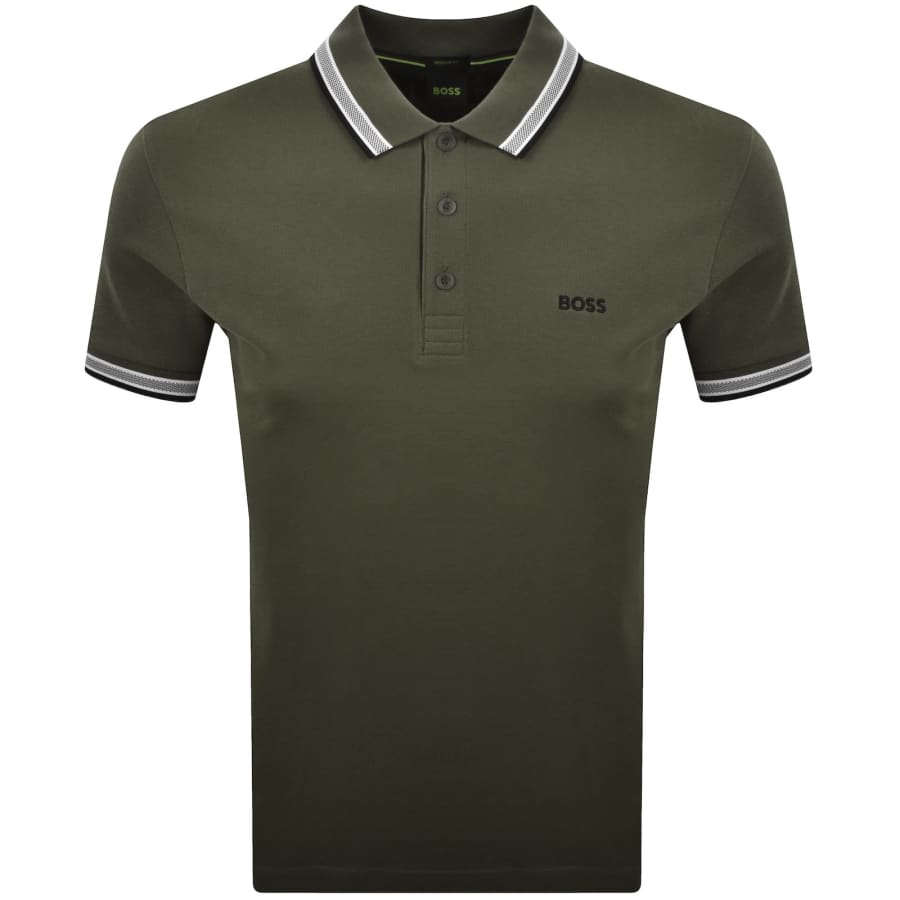 Image number 1 for BOSS Paddy Polo T Shirt Green