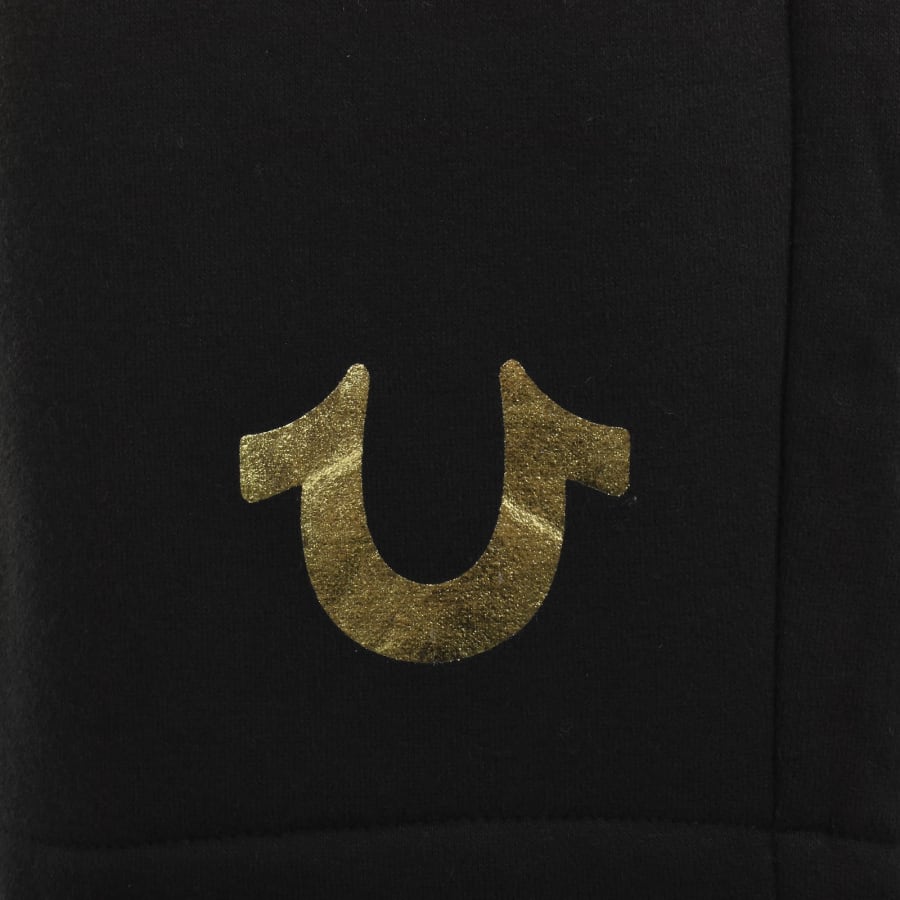 Image number 3 for True Religion Gold HS Sweat Shorts Black