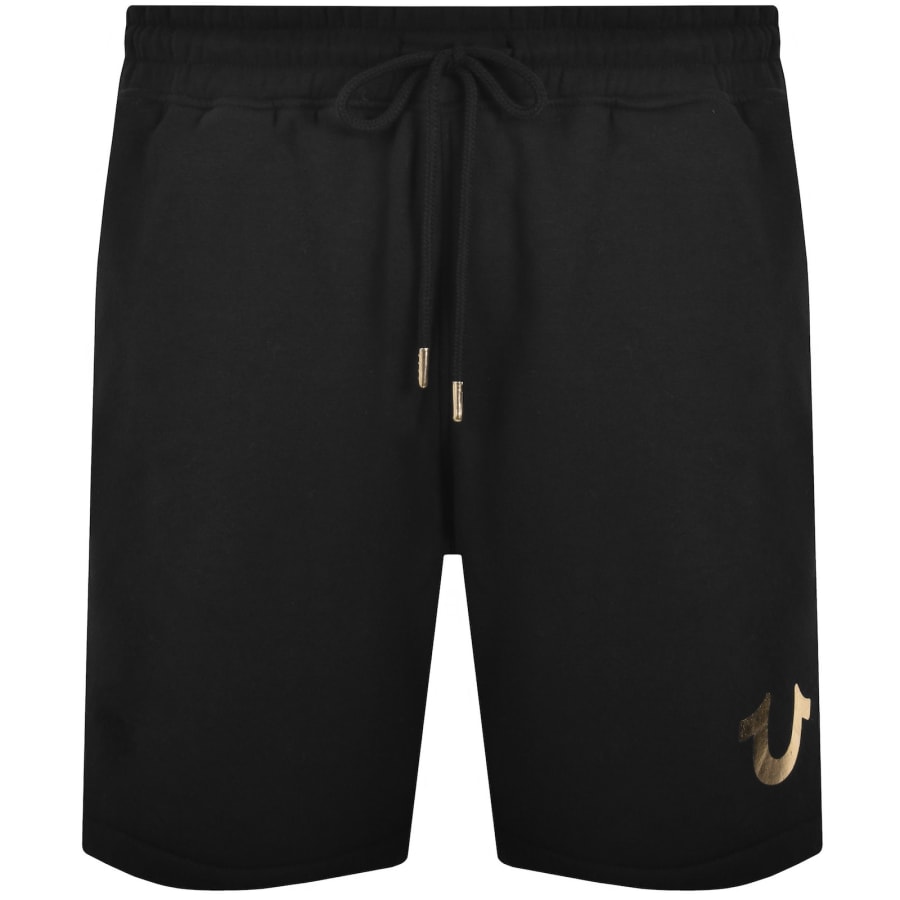Image number 1 for True Religion Gold HS Sweat Shorts Black