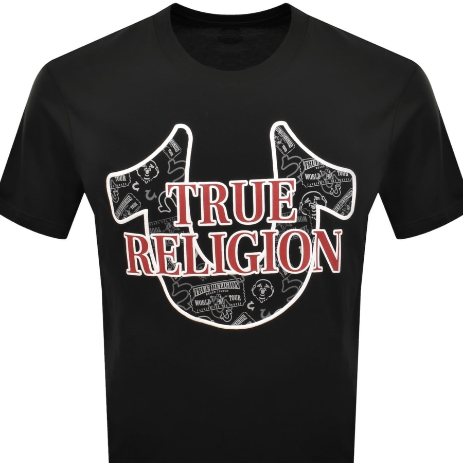 Image number 2 for True Religion Logo T Shirt Black