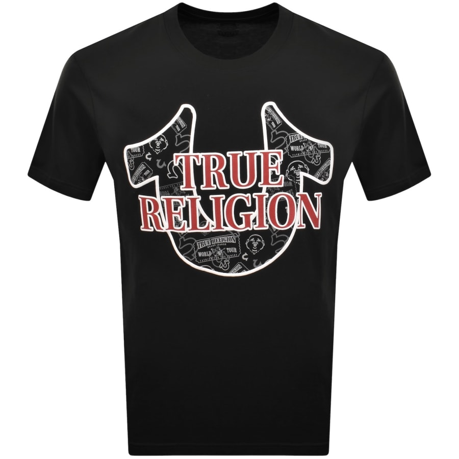 Image number 1 for True Religion Logo T Shirt Black