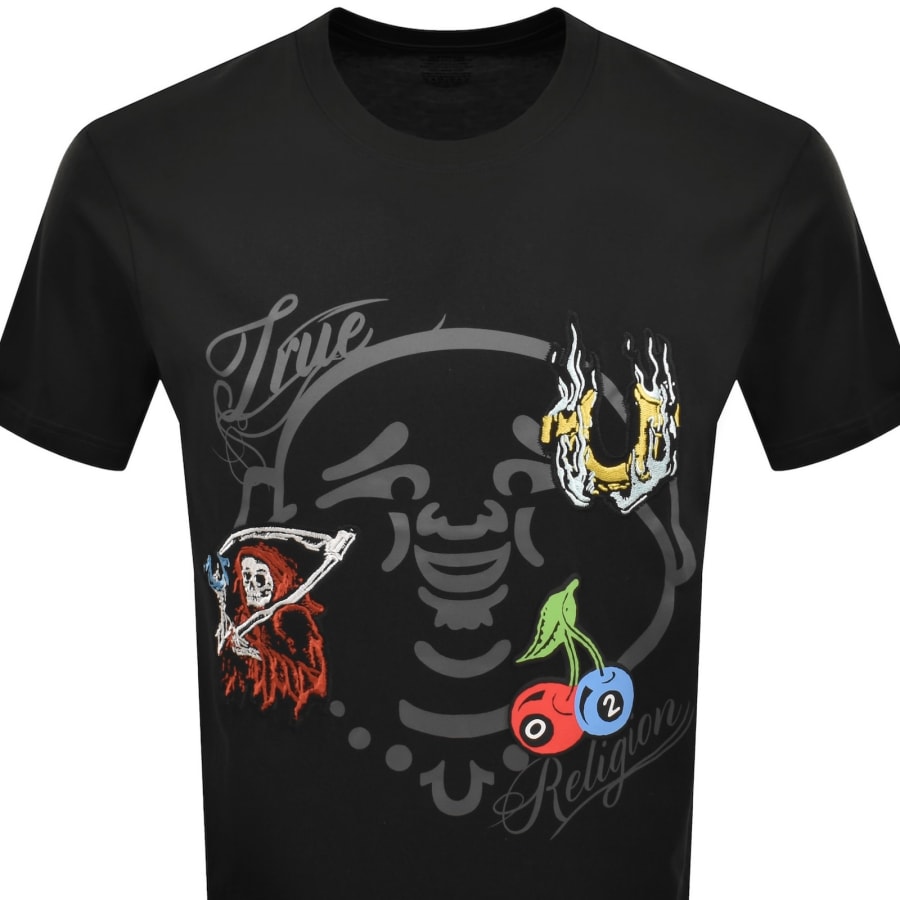 Image number 2 for True Religion Logo T Shirt Black