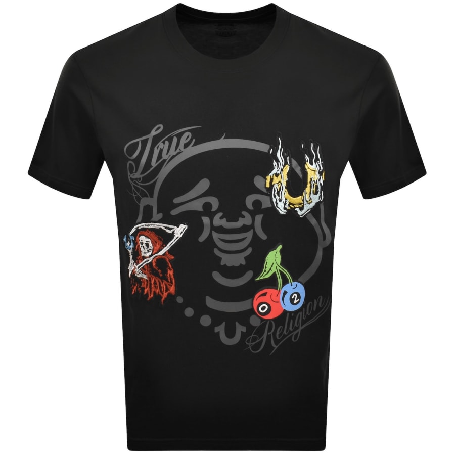 Image number 1 for True Religion Logo T Shirt Black