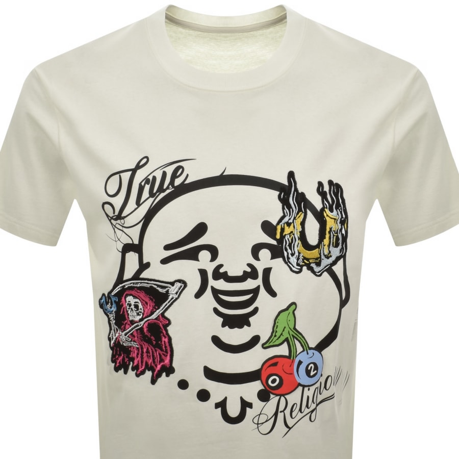 Image number 2 for True Religion Logo T Shirt Cream