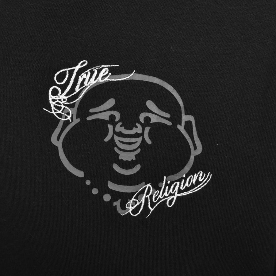 Image number 4 for True Religion Buddha Face Zip Hoodie Black