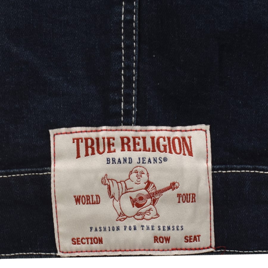 Image number 3 for True Religion Ladder Stitch Denim Jacket Blue