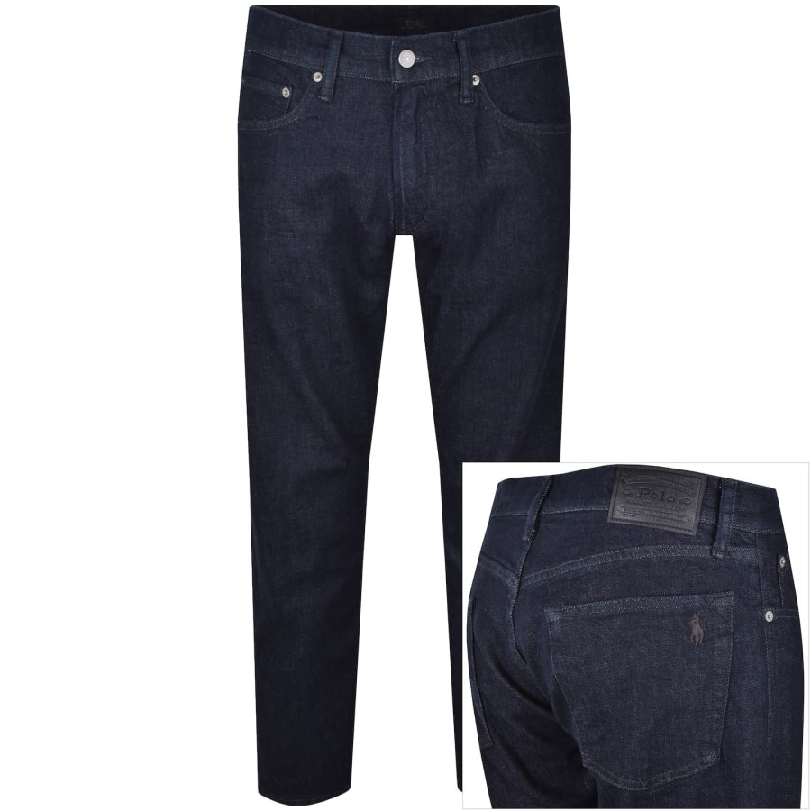 Image number 1 for Ralph Lauren Parkside Tapered Fit Dark Blue Jeans
