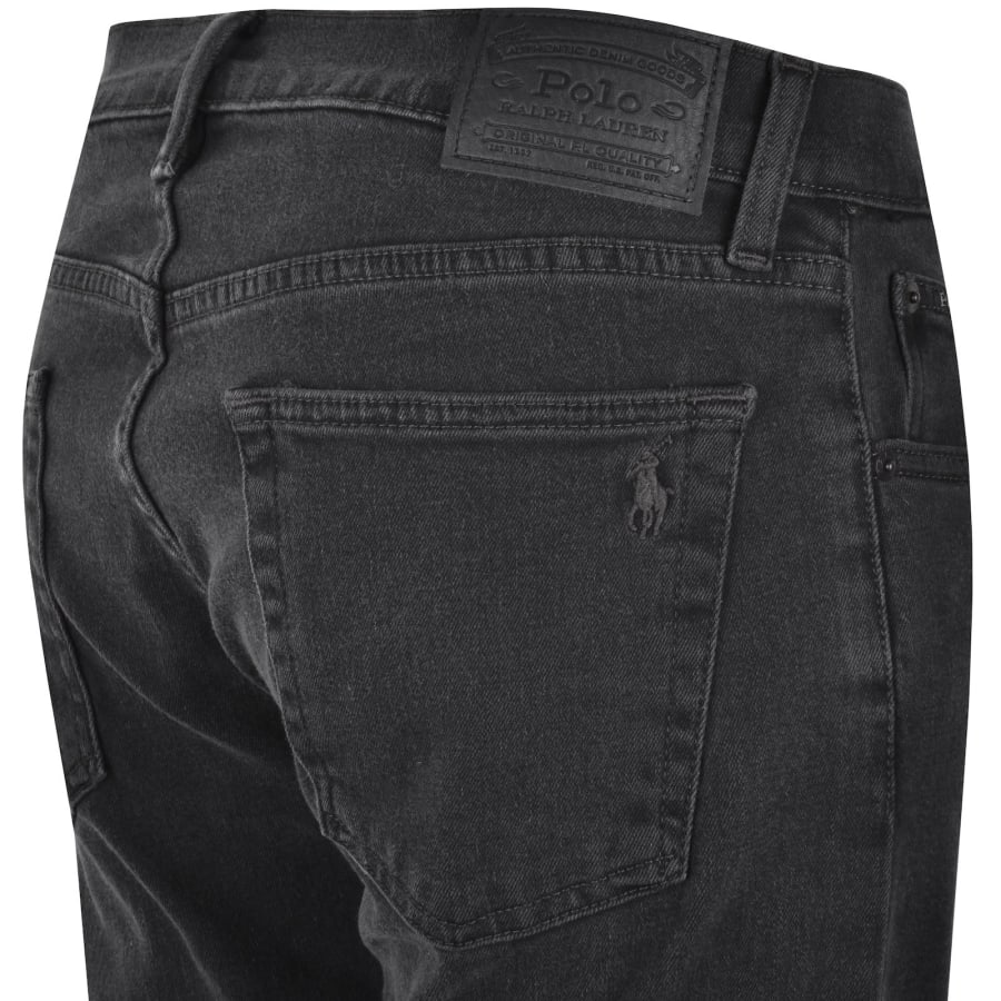 Image number 4 for Ralph Lauren Parkside Tapered Fit Dark Grey Jeans