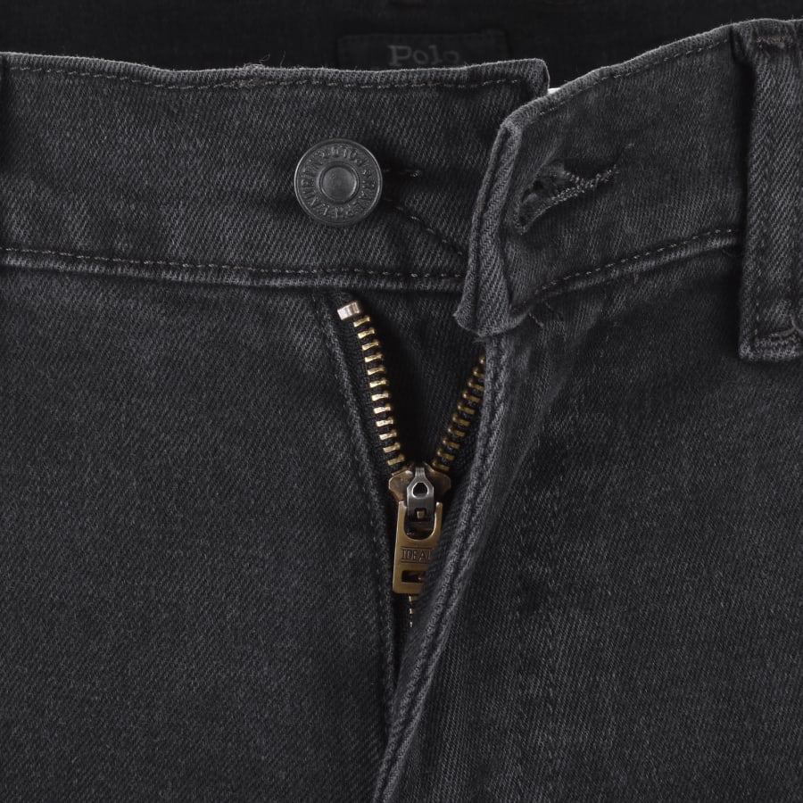 Image number 5 for Ralph Lauren Parkside Tapered Fit Dark Grey Jeans