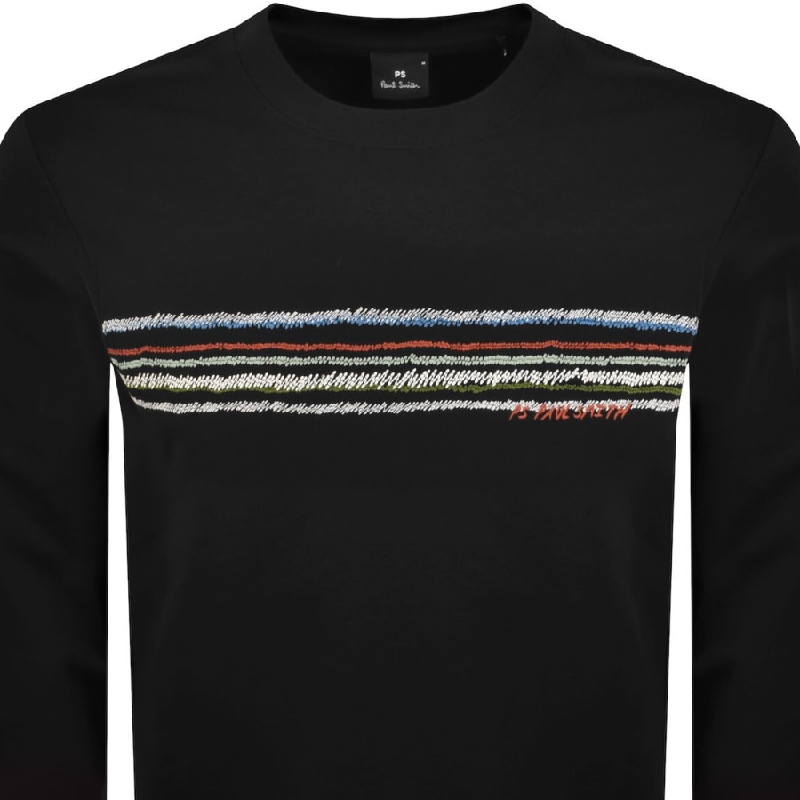 Image number 2 for Paul Smith Stripes Sweatshirt Black