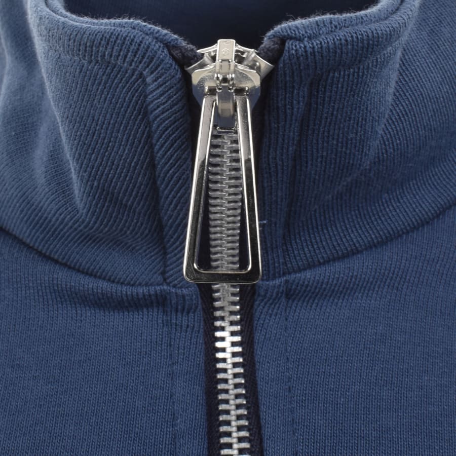 Image number 4 for Paul Smith Zebra Half Zip Sweatshirt Blue