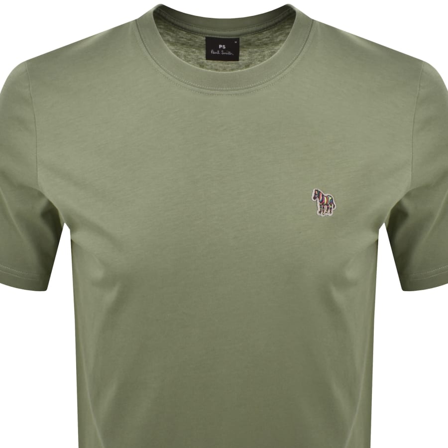 Image number 2 for Paul Smith Short Sleeve Zebra T Shirt Green