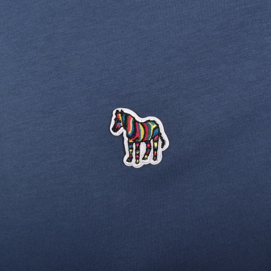 Image number 3 for Paul Smith Short Sleeve Zebra T Shirt Blue