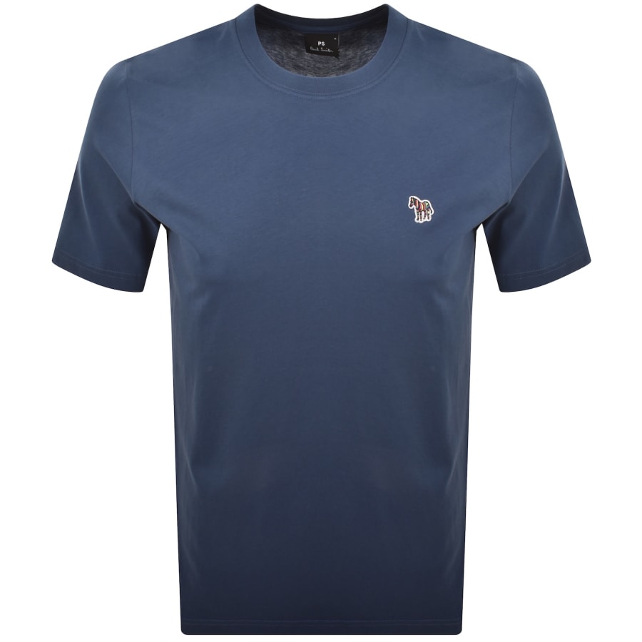 Image number 1 for Paul Smith Short Sleeve Zebra T Shirt Blue