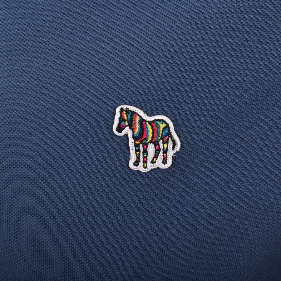 Image number 3 for Paul Smith Zebra Polo T Shirt Blue
