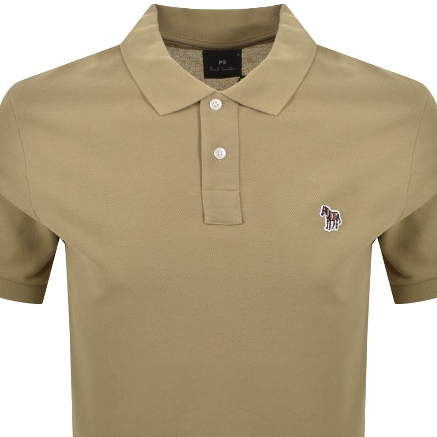 Image number 2 for Paul Smith Zebra Polo T Shirt Beige