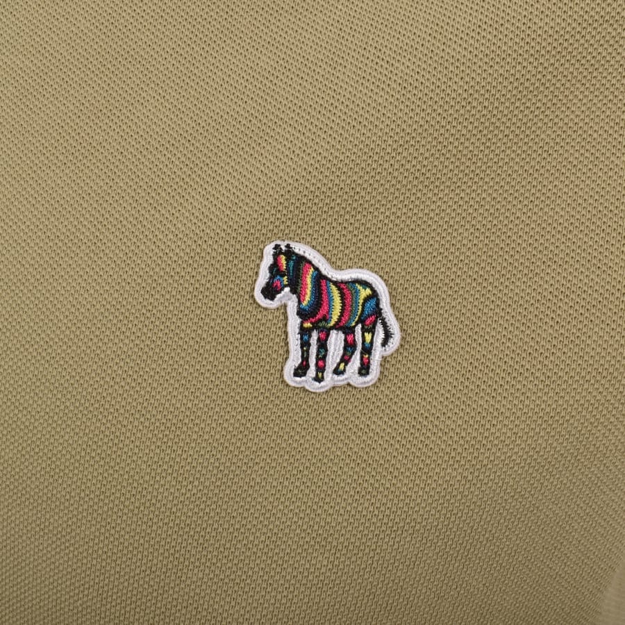 Image number 3 for Paul Smith Zebra Polo T Shirt Beige