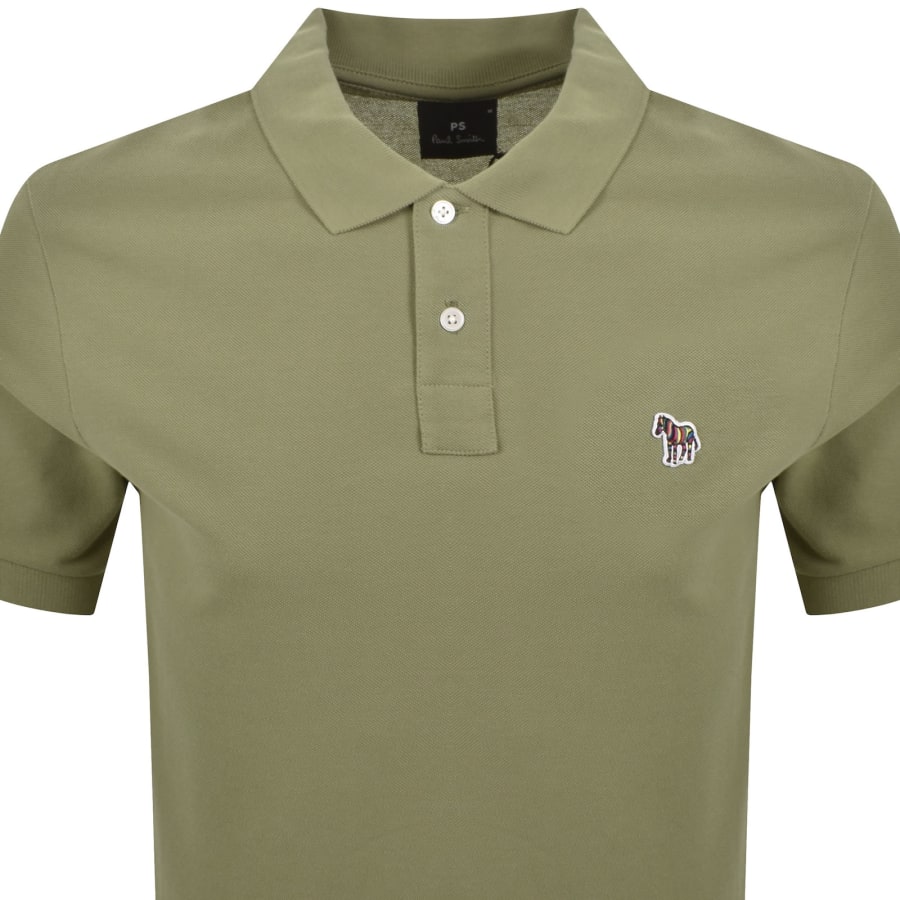 Image number 2 for Paul Smith Zebra Polo T Shirt Green