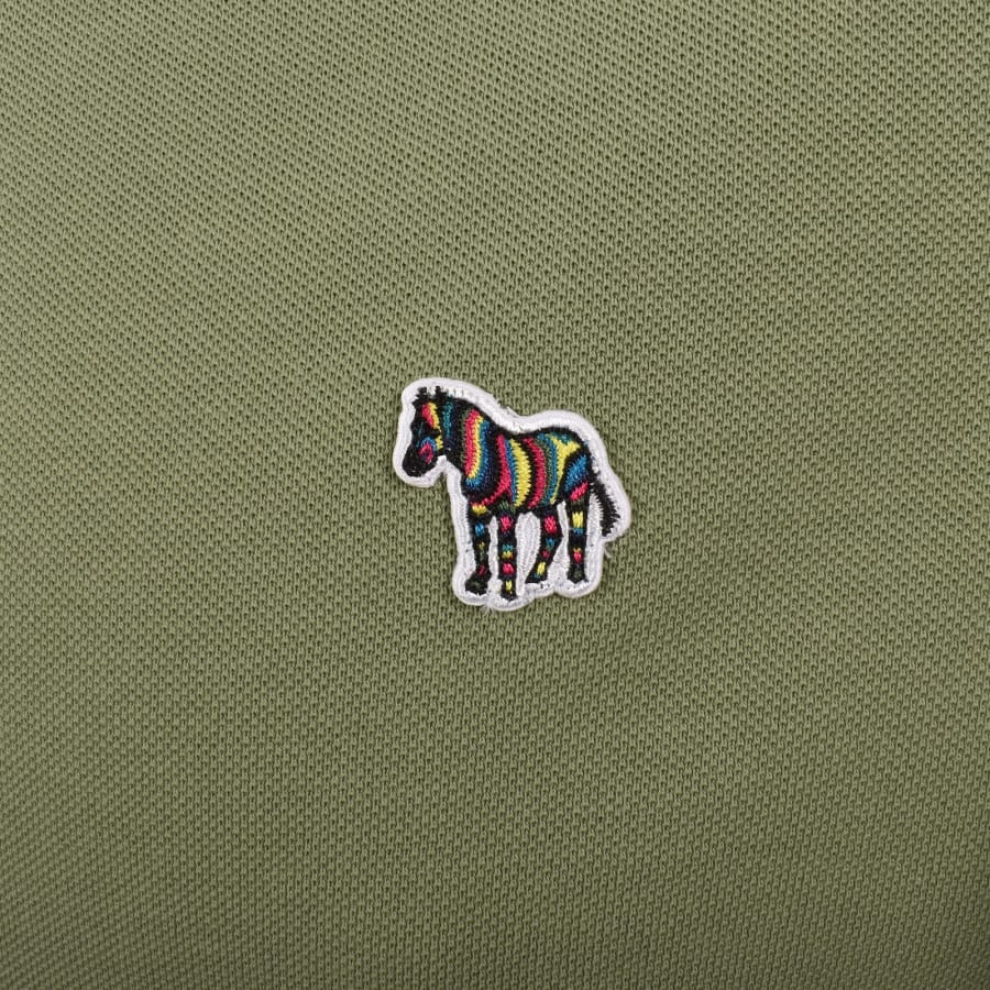 Image number 3 for Paul Smith Zebra Polo T Shirt Green
