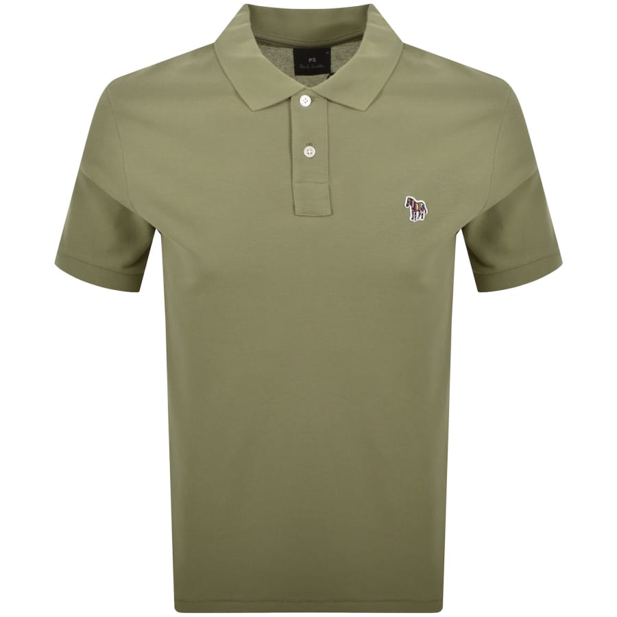 Image number 1 for Paul Smith Zebra Polo T Shirt Green